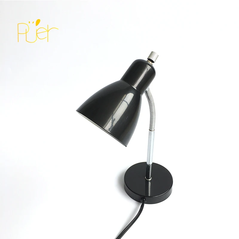 Wholesale custom traditional fluorescent lamp iron black table lamp