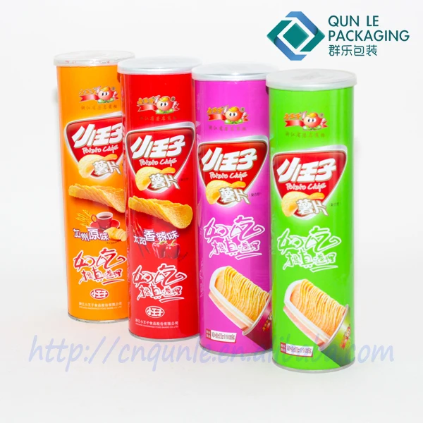 Potato Chip Container With Foil Lid & Plastic Cover Buy Paper