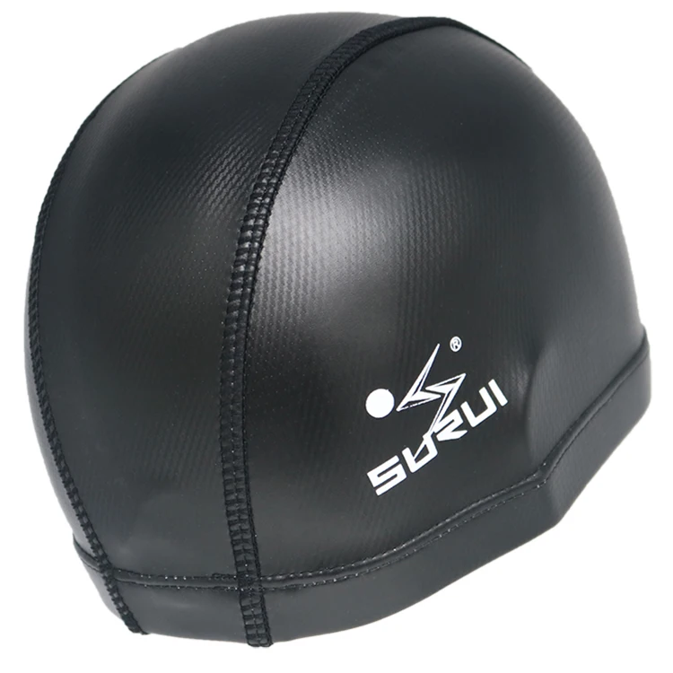 custom printed  PU Coated Swim Cap with Your Logo