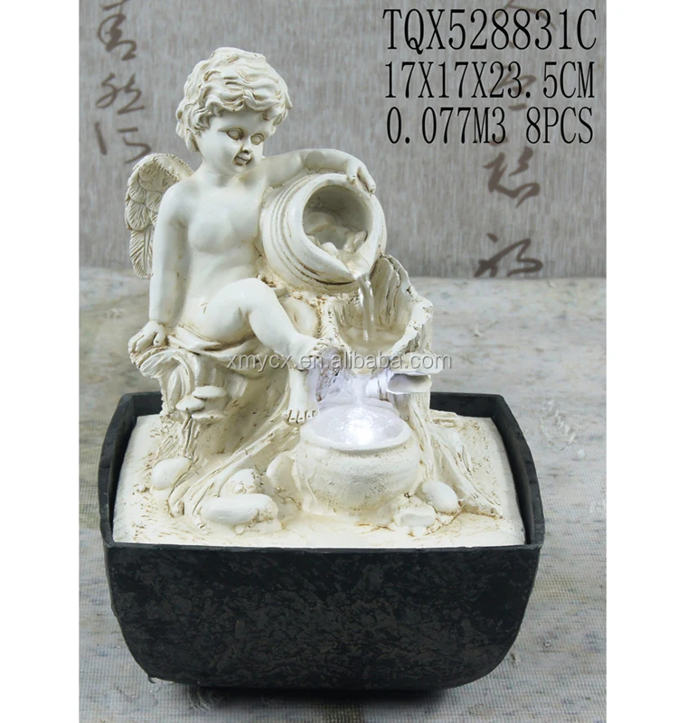 Wholesale Angel Tabletop Fountains With Led Light For Home Decor Buy