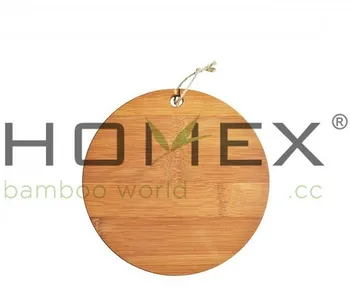 round handmade bamboo cutting board /wooden chopping block /wood