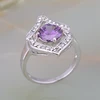 silver/brass jewelry price of 1 carat diamond prong setting ring for women