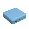 Pocket portable powerbank 8000mah , full color printing square shaped portable power source ,factory rohs power supply