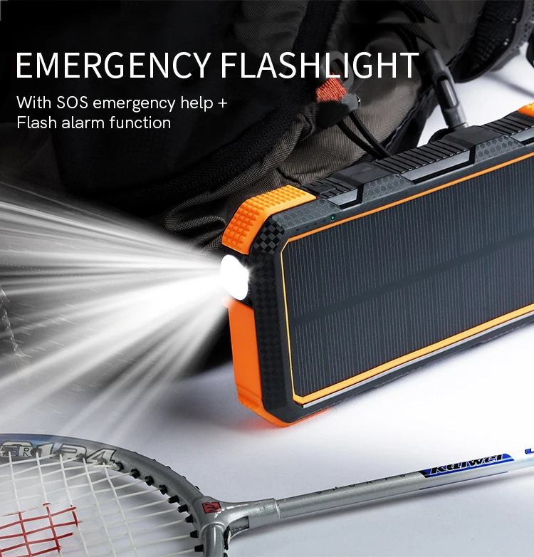 Polymer battery 20000mah solar power bank wireless wholesale power bank charger portable best solar power bank - ANKUX.COM