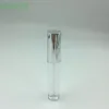 3ML 5ML 8ML Plastic Packaging Tubes For Lip Gloss,Empty Clear Sample Lip Gloss Tubes With Silver Lid
