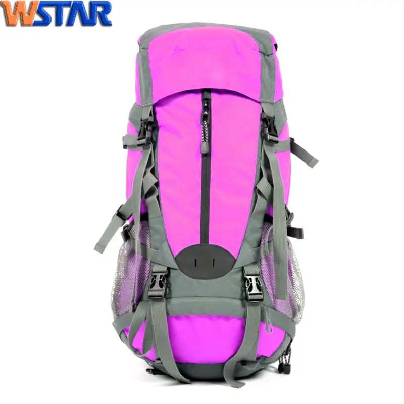 pink camping backpack