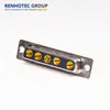2 Holes High Voltage 5W5 D-sub Connector for PCB