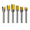 L-N104 1PC 6mm Shank Template Trim Hinge Mortising Router Bit Straight end mill trimmer cleaning flush trim Tenon Cutter