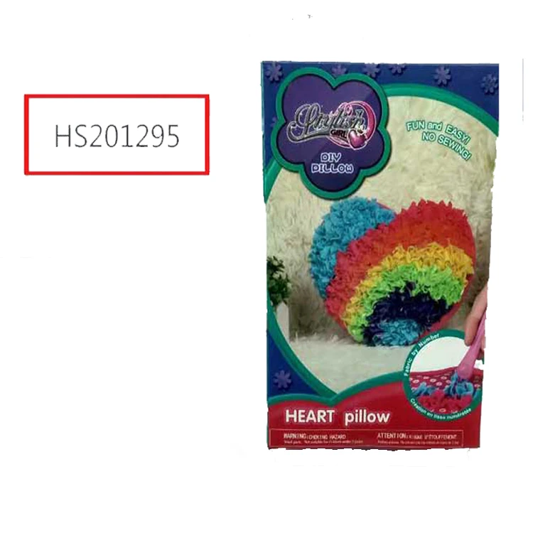 HS201295, HUWSIN toy, DIY Heart pillow DIY toy