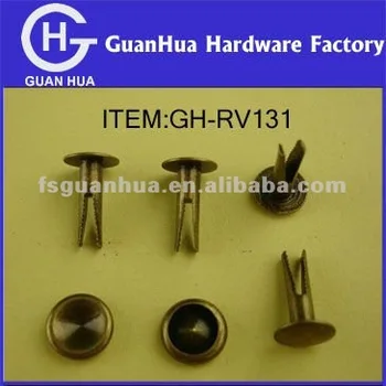 brass split rivets