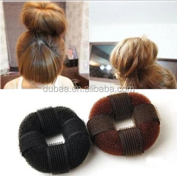 Black N Brown Bun Sponge Hair Roller Meatball Head Clip Black N Brown Bun Sponge Hair Roller Meatball Head Clip Nun Maker