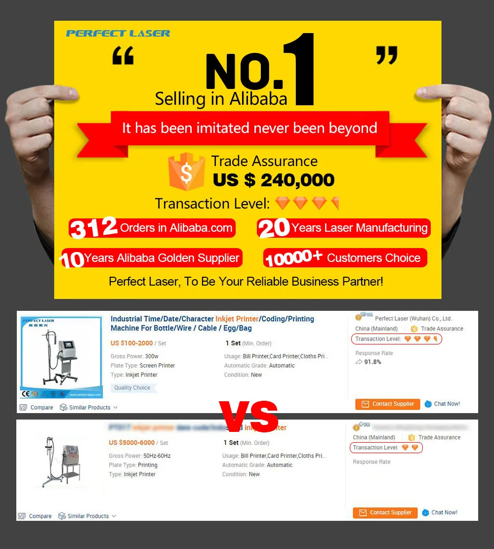 High Efficiency Automatic Industrial Cij Inkjet Printer Faith Date Qr