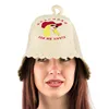 100% wool Felt bath sauna hat Russian Banya Embroidered cap for Head Protection