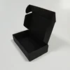 black corrugated carton box folding flat e flute ecommerce shipping mailing boxes