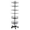 Kitchen Floor-standing Storage Accessory Hanging Metal Rack With Wheels