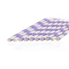 Wholesale biodegradable stripes decorated paper straw packaging printing logo custom paper straws package organic straws