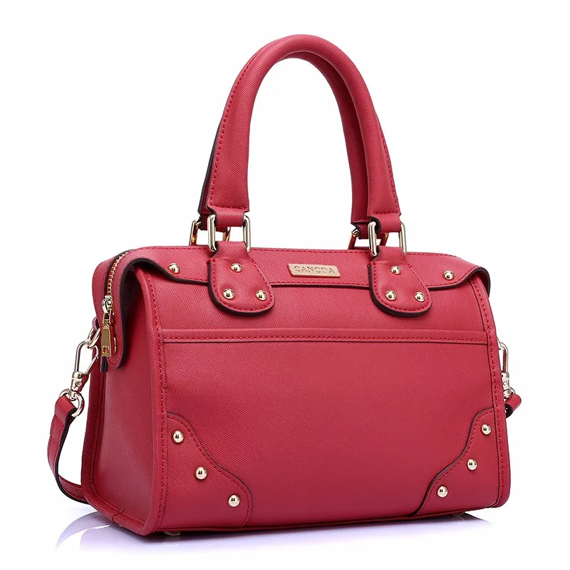 CC2035B-Fancy style best selling red color original design satchel handbags 2016 factory wholesale price
