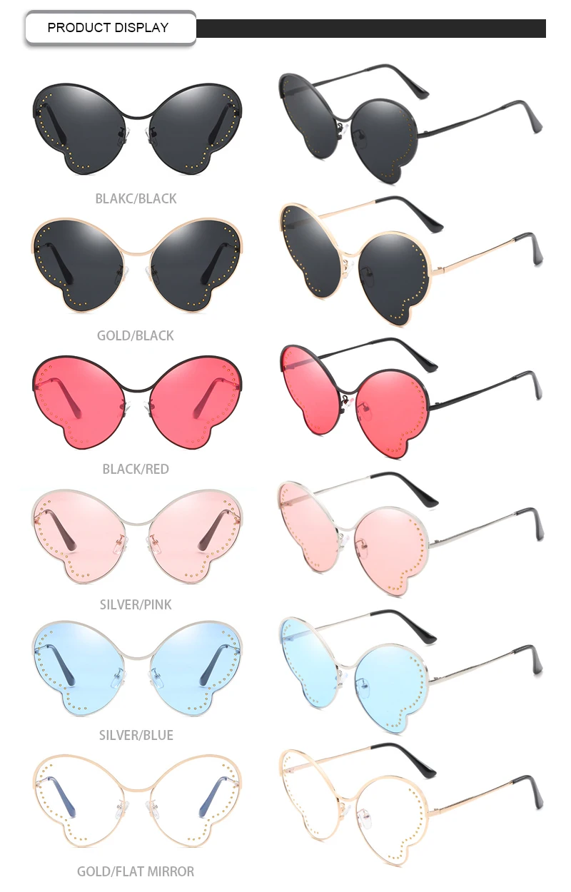 Fashion Butterfly Irregular Shaped Cat 3 UV400 Shades Women Sunglasses