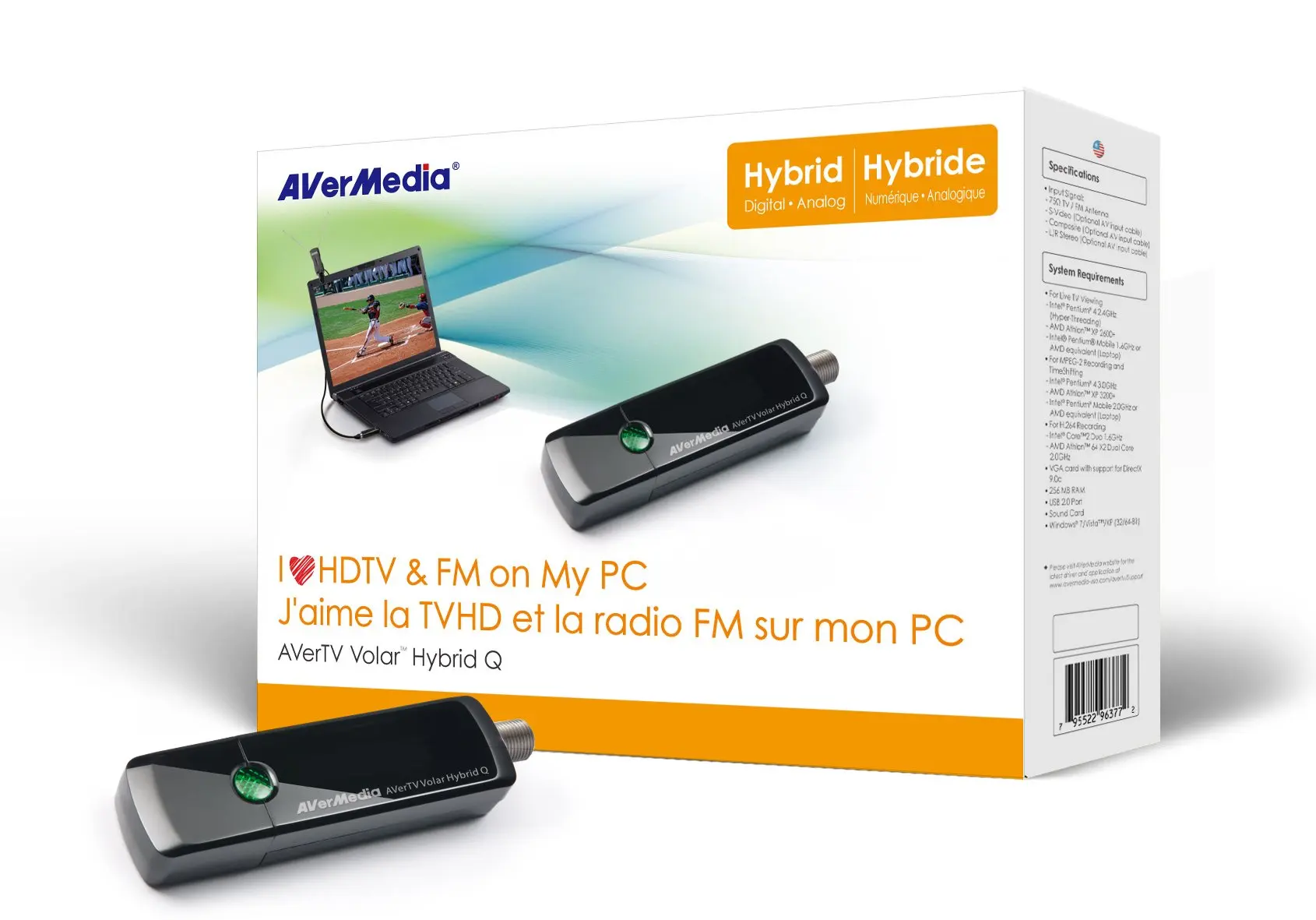 Buy AverMedia MTVHVMXSK AVerTV Hybrid Volar Max USB TV Tuner in Cheap
