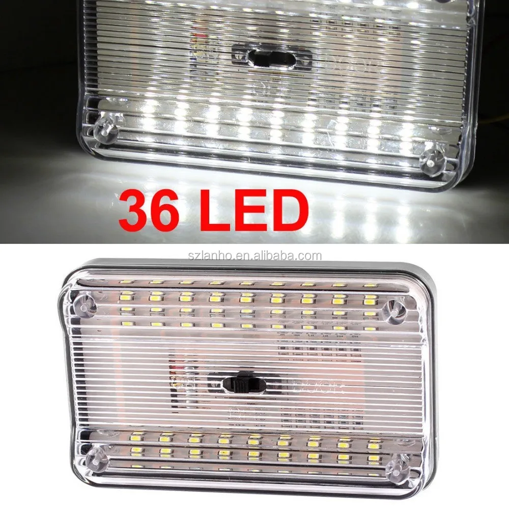 Auto Led Light Car Dome Light 36 Smd Led Roof Rectangular Ceiling ...