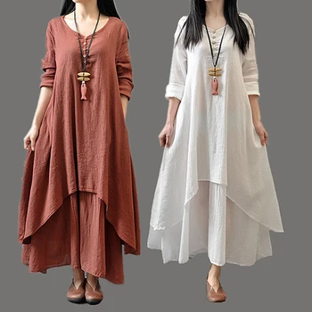  2020  New Fashion New Arrival Woman Long Sleeve Maxi Dress  