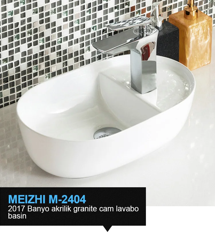 Banyo akrilik granite ceramic lavabo basin