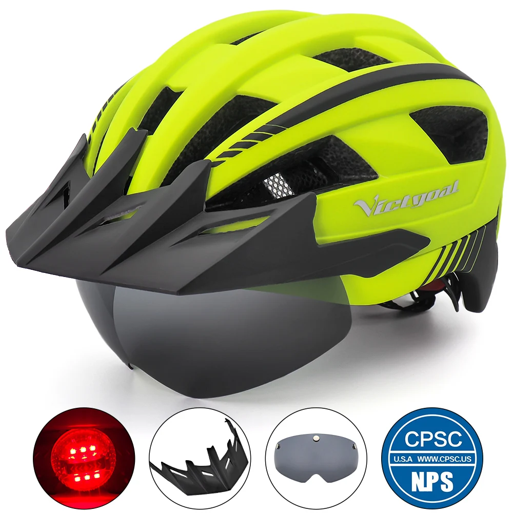 full face mtb helmet with goggles
