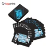 Custom Eco Friendly Promotional Black Poker Plastic Waterproof Card Game Playing Cards