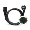 220v Euro 3 prong ac IEC C13 extension power cord
