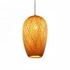Wholesale natural rattan woven lantern pendant Lamp Led cheaper bamboo ceiling light