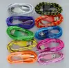 high quality 8pin Round nylon fabric braided transfer charger usb cable for iPhone
