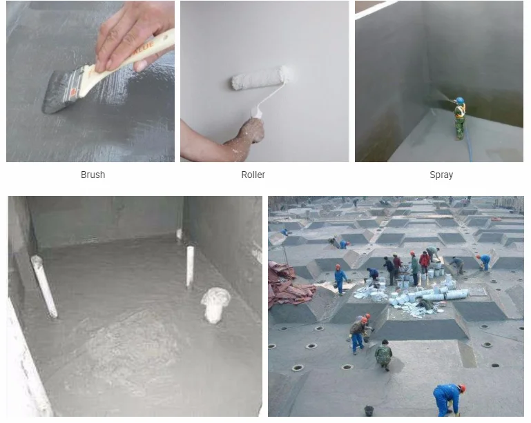 Flexible Cementitious Waterproofing Coating For Concrete Buy Polymer