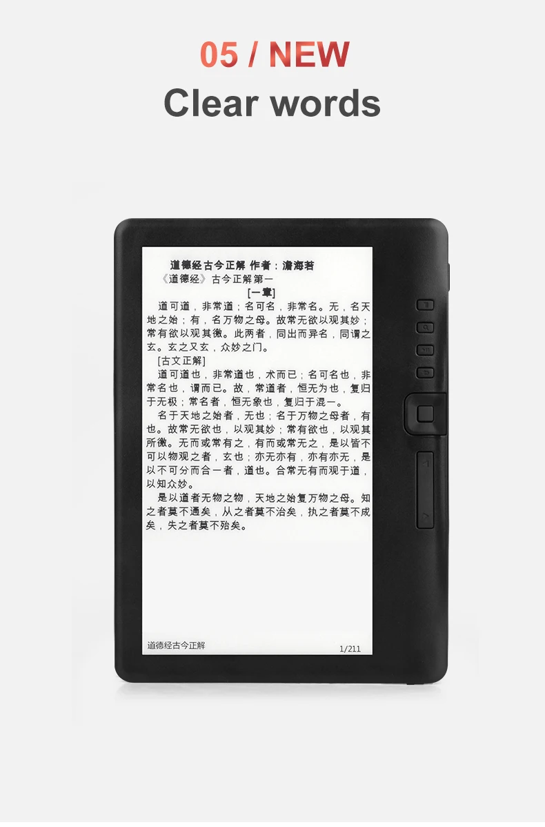 Ebook Reader 7inch 7'' With 4gb Build In 800*480 Tft Color Screen