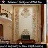 Modern decorative ceramic wall tile colored engraving
