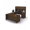 Wooden Office Desk Executive Table With Side Table Cabinet
