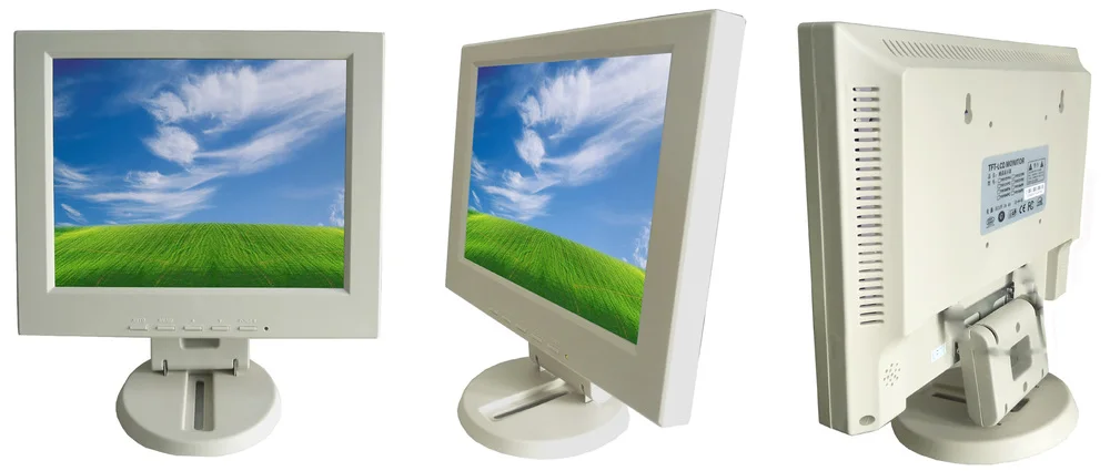 New 10.4 Inch Computer Lcd Monitor 10" Monitor With Vga Input In White