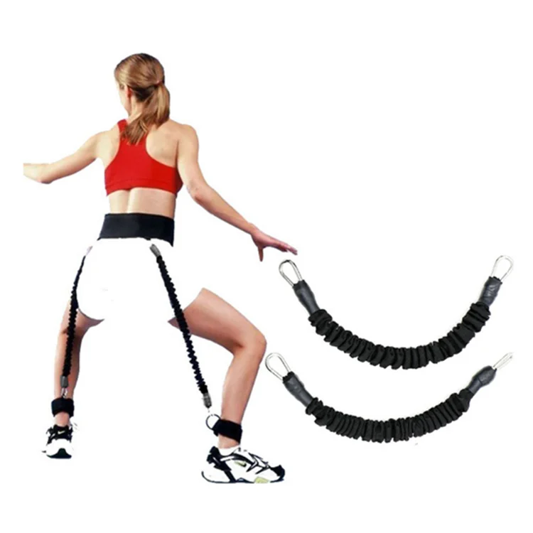 Fitness Latex Tubing Leg Resistance Bands Vertical Jump Rope Trainer ...