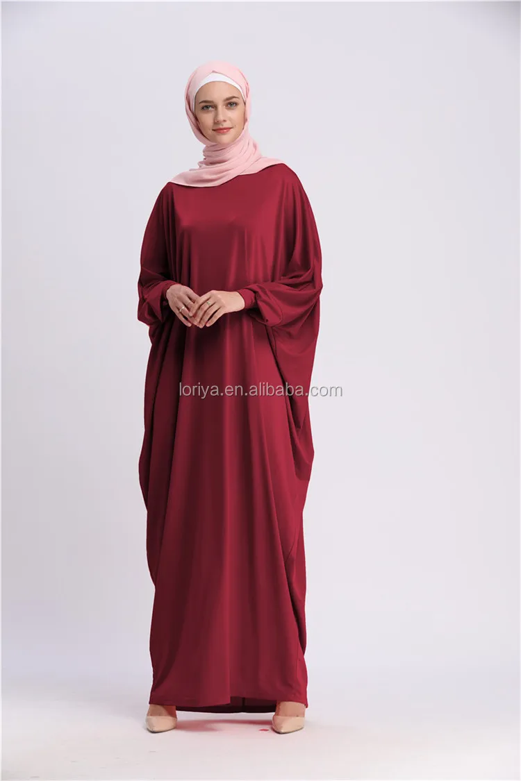 New Arrival Fashion Islamic Women Egyptian Thobe Plain Dubai Kaftan