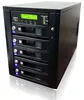 Hardware Raid/JBoD Five (5) SATA Bay Enclosure Tower with Thunderbolt, eSATA, and USB 3.0 Interface