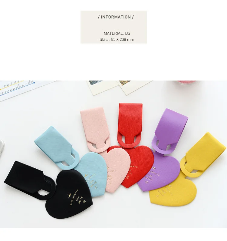 Wholesale Love Style Simple Pvc Luggage Tag Travel Pass Label Buy