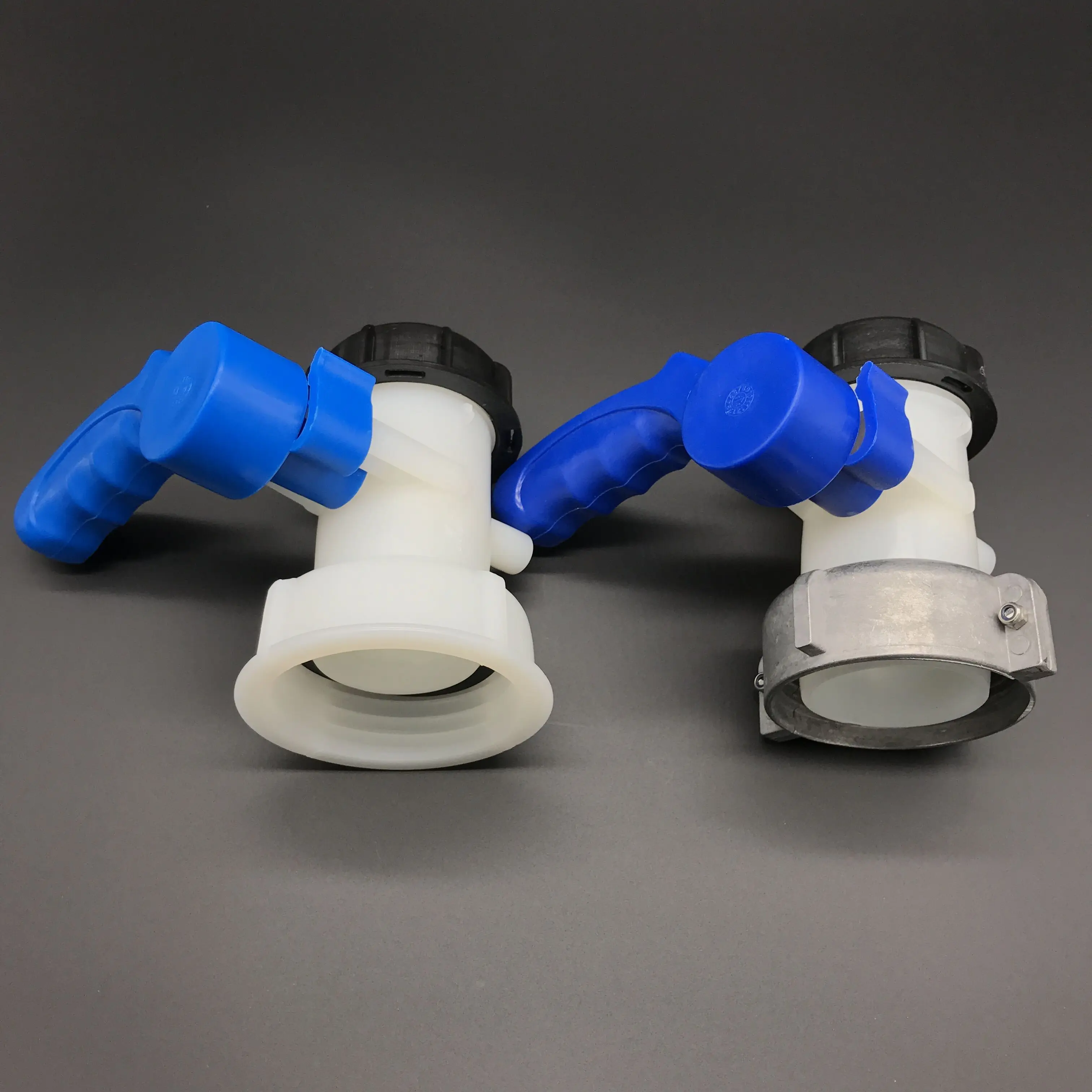 Dn40 Or Dn50 Butterfly Valve For Ibc Tank Ibc Container White Body Blue Handle Buy Ibc Tank