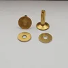 Plain Brass flat head rivets and burrs