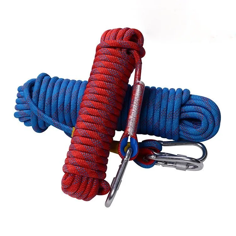 outdoor sport 10mm static polyester rock gym climbing rope