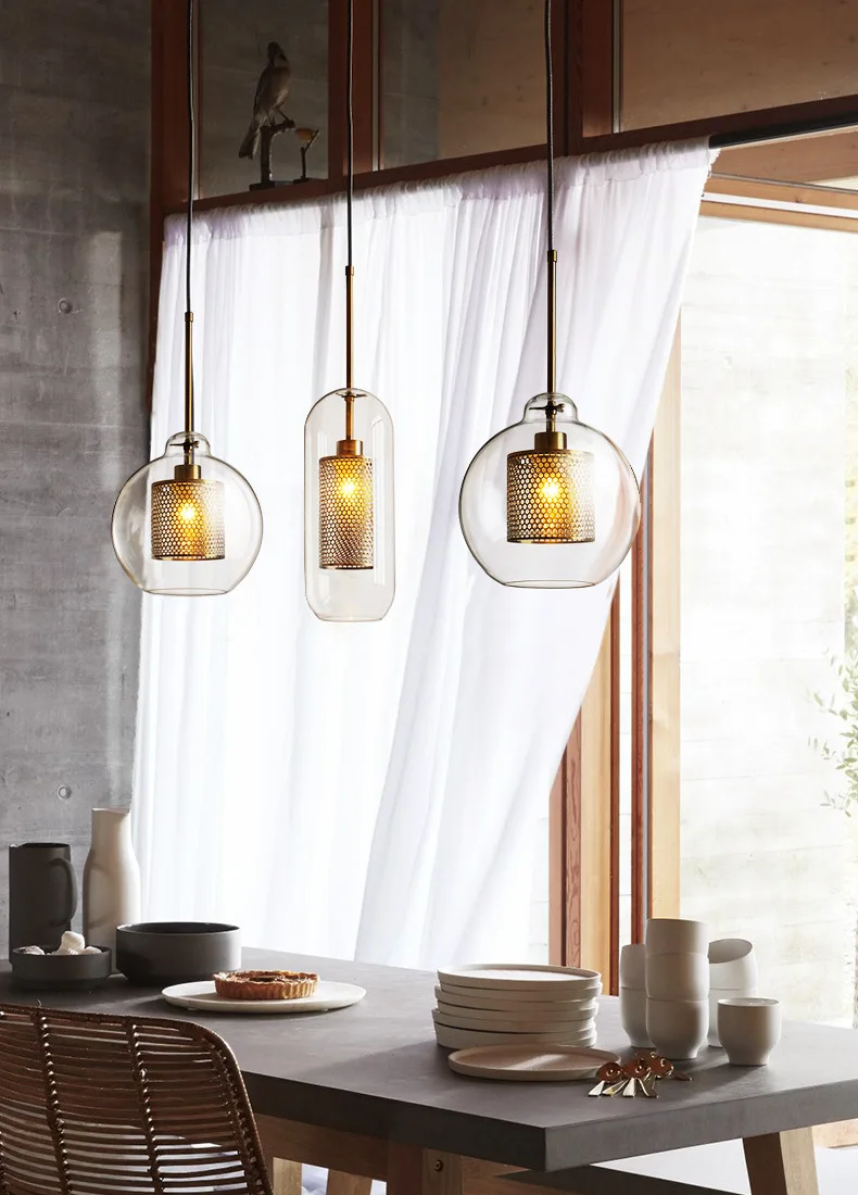 modern glass ball lamp