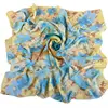 New 1 meter square woman chiffon scarf wholesale gradient sun flower cheap Printed lady scarves yiwu free shipping