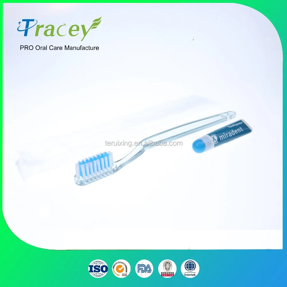 disposable toothbrush with toothpaste