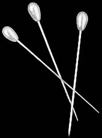 2" Long Corsage Pins with Teardropshaped White Pearl Heads - Package of 60