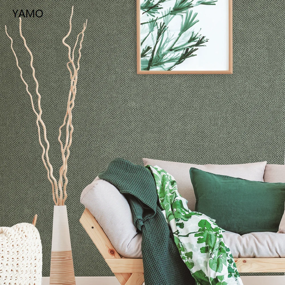 Classic Nonwoven Wallcovering Seamless Textile Wall Cloth For Home