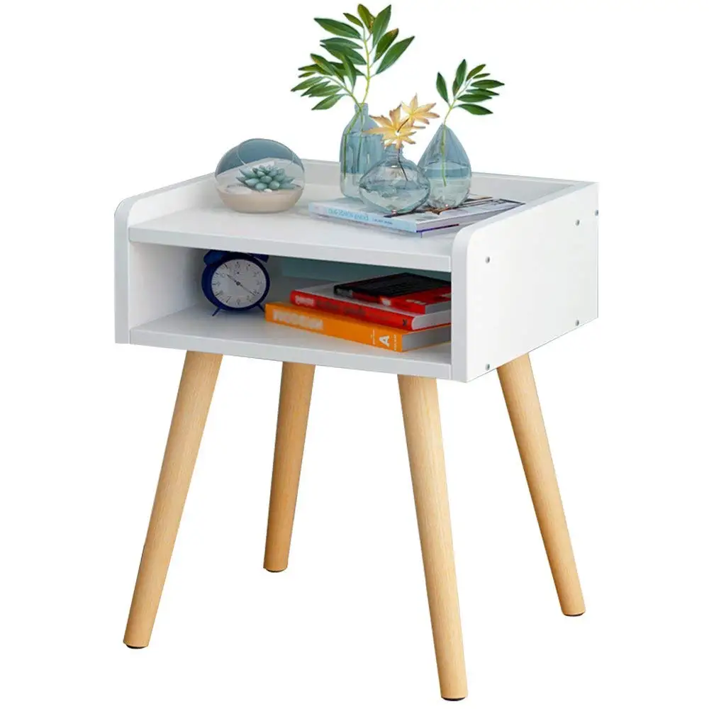PM-Nightstands Solid Wood Bedside Cabinet Bedside Cabinet Storage Lockers Drawers (Color : C-403046)