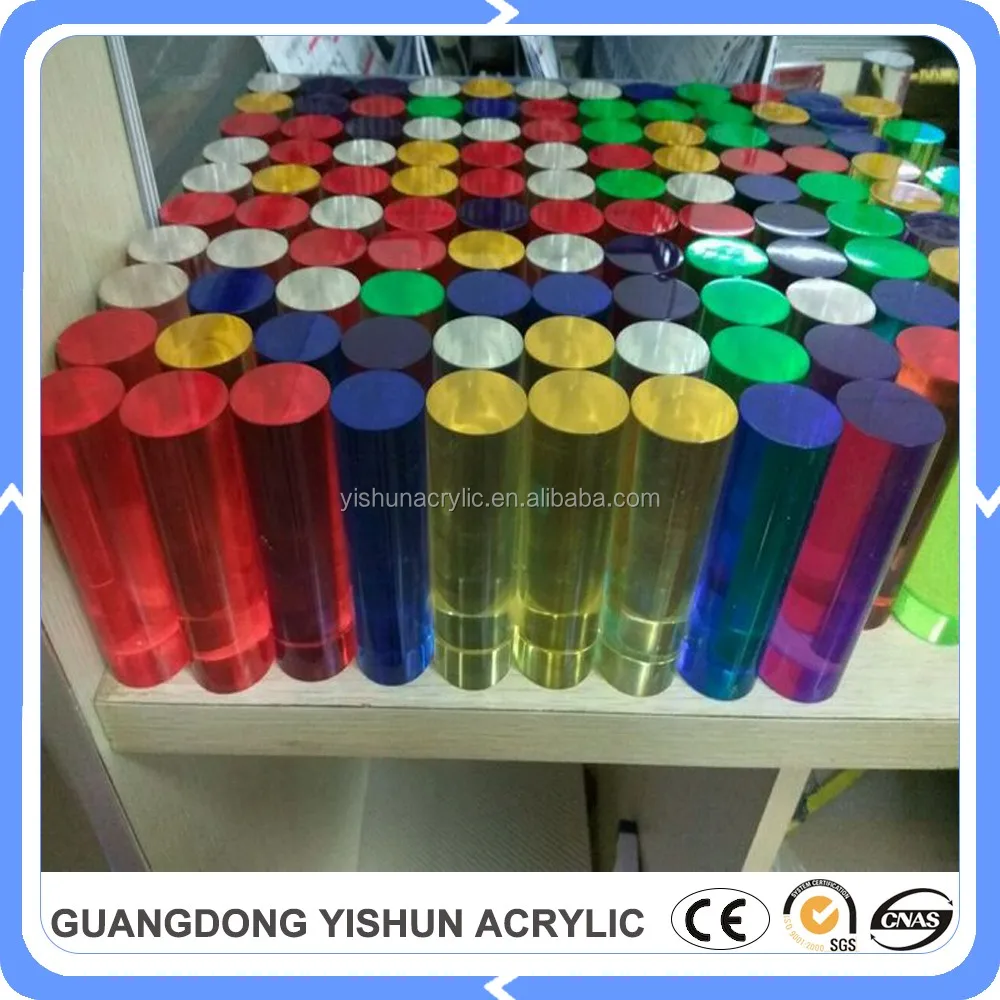 Professional Custom Led Light Acrylic Rod Pmma Rod Casting Colorful